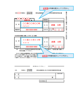 寄附金税額控除に係る申告特例申請事項変更届出書