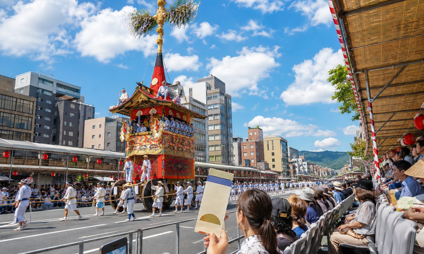 山鉾巡行の有料観覧席・値段・チケット購入方法についてを徹底解説!