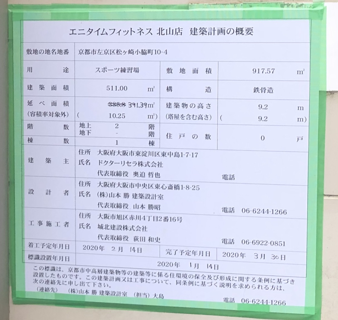 エニタイムフィットネス北山店が4月15日（水）にグランドオープン