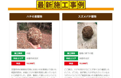【完全版】危険作業は業者にお任せ！京都でおすすめの蜂駆除10選！見積もりや特徴などのまとめ！