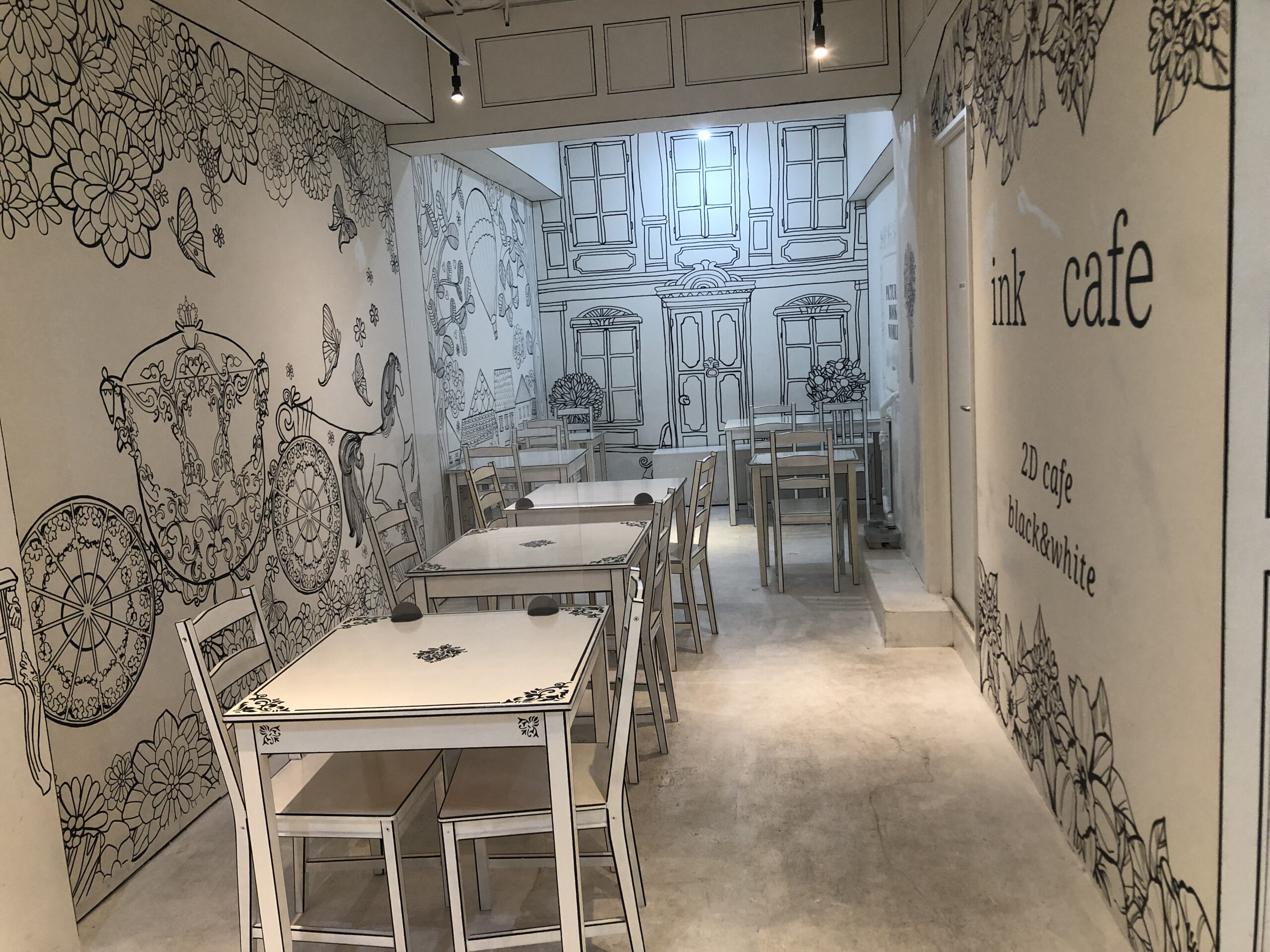 inkcafe 内観　場所　画像