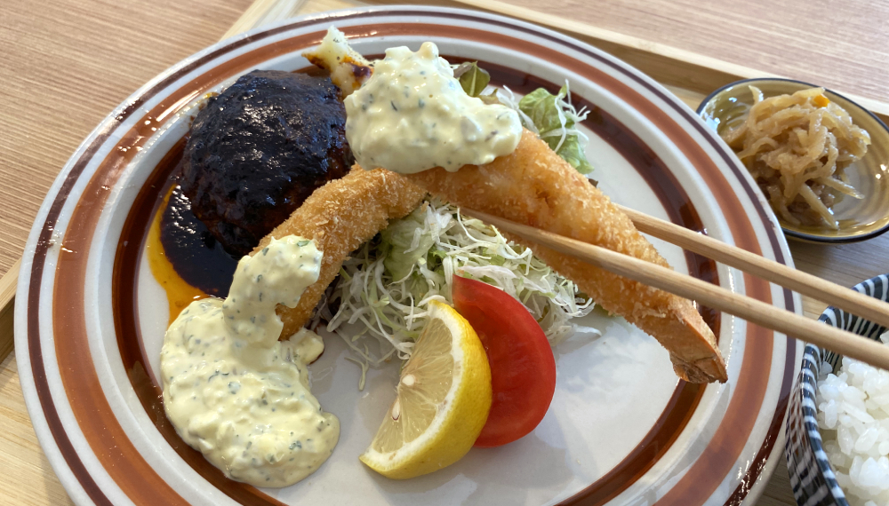 【京都・左京区】magari食堂|究極のエビフライ&ハンバーグ【京都グルメ】